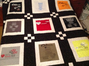 Our First 9 Years in a T-Shirt Quilt